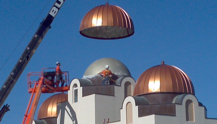 Installation Copper Domes